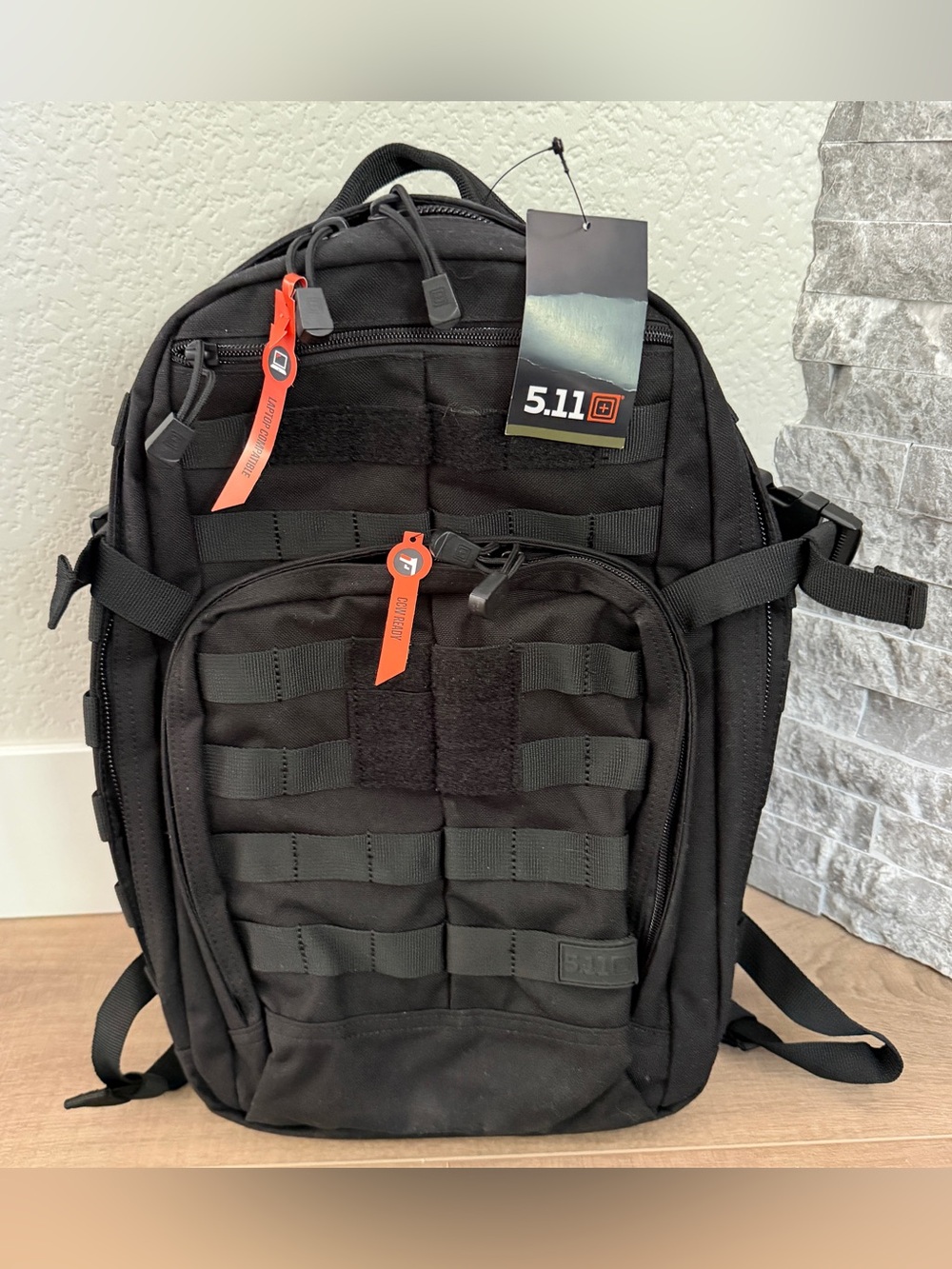 5.11 Tactical Rush12 2.0 Backpack 5651 019 Black Military Survival One Size NEW